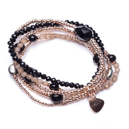 Bracciale multifilo onice