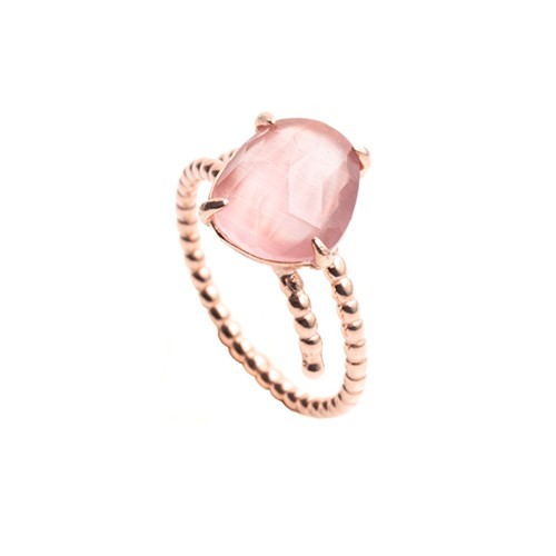 anello pietra rosa