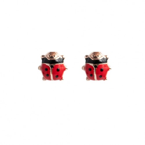 Orecchini a lobo coccinella