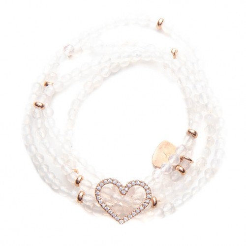 Bracciale multifilo cuore